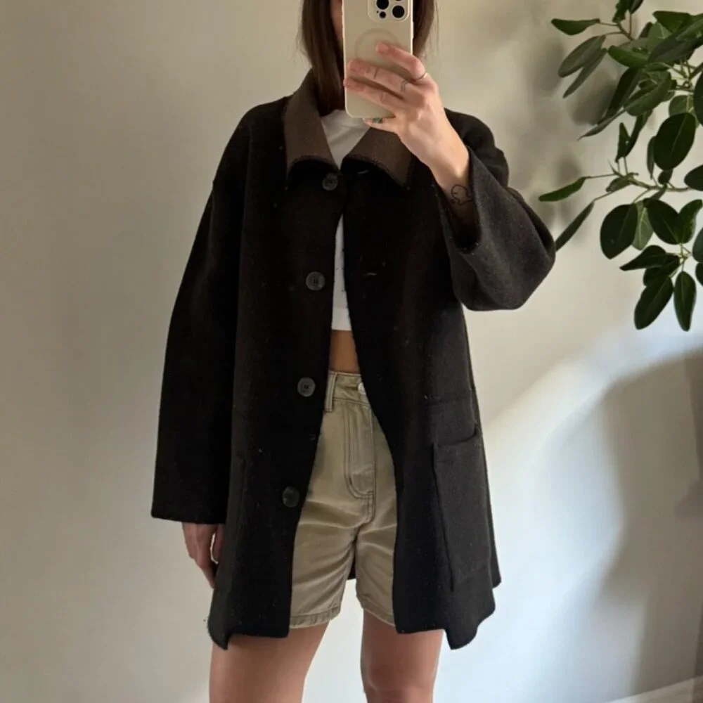 Reversible Merino Wool Jacket - Picture 2 of 5